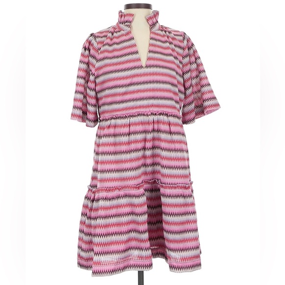 Tuckernuck Pink and Black Knit Crawford Dress Size S - Picture 2 of 7